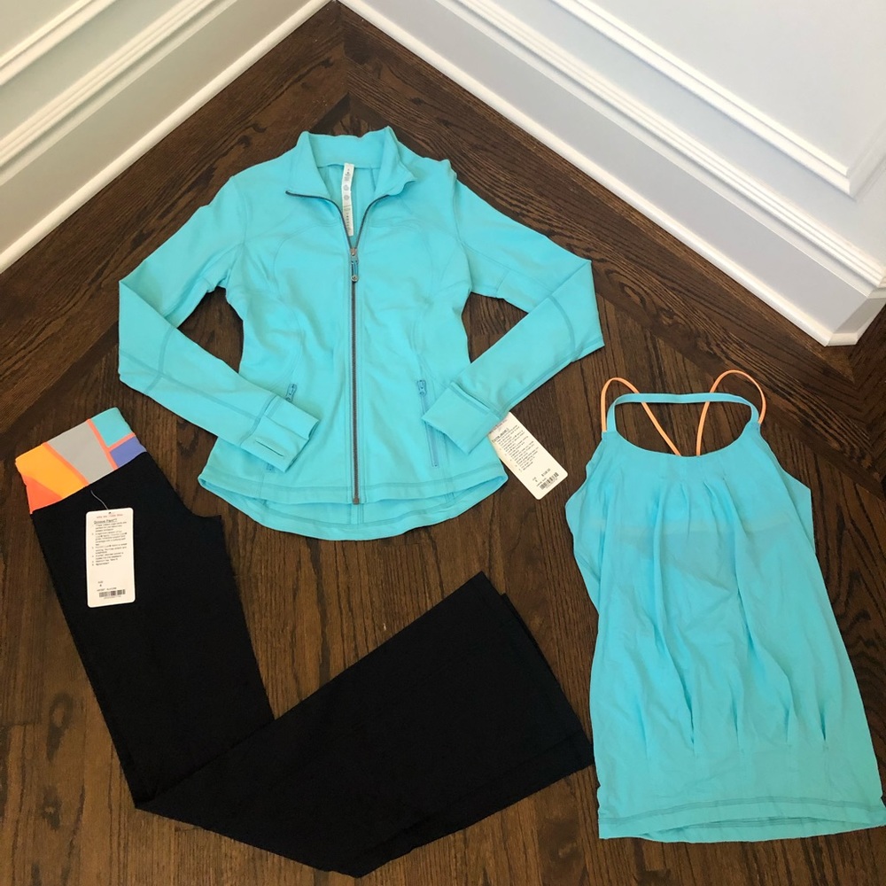 Lululemon NWT Turquoise Bundle - Size 4-6